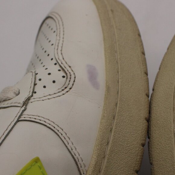 Veja V 10 Women's Size 8  White Green Leather Lace Up Logo Sneakers Lace Up - Picture 10 of 10